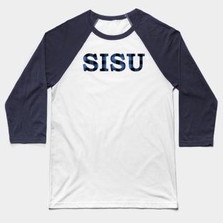 SISU Upper Peninsula Pride Blue Flannel Baseball T-Shirt